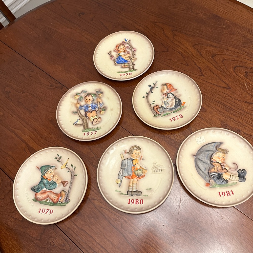 Six Hummel Collector Plates